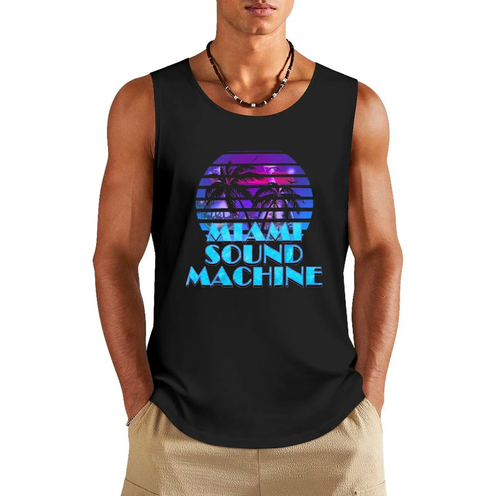 miami sound machine Tank Top male top gym for men