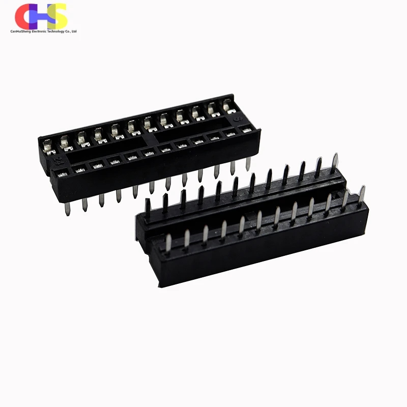 10pcs 2.54mm IC Socket DIP6 DIP8 DIP14 DIP16 DIP18 DIP20 DIP28 DIP40 pins Connector DIP Socket 6 8 14 16 18 20 24 28 32 40 Pin