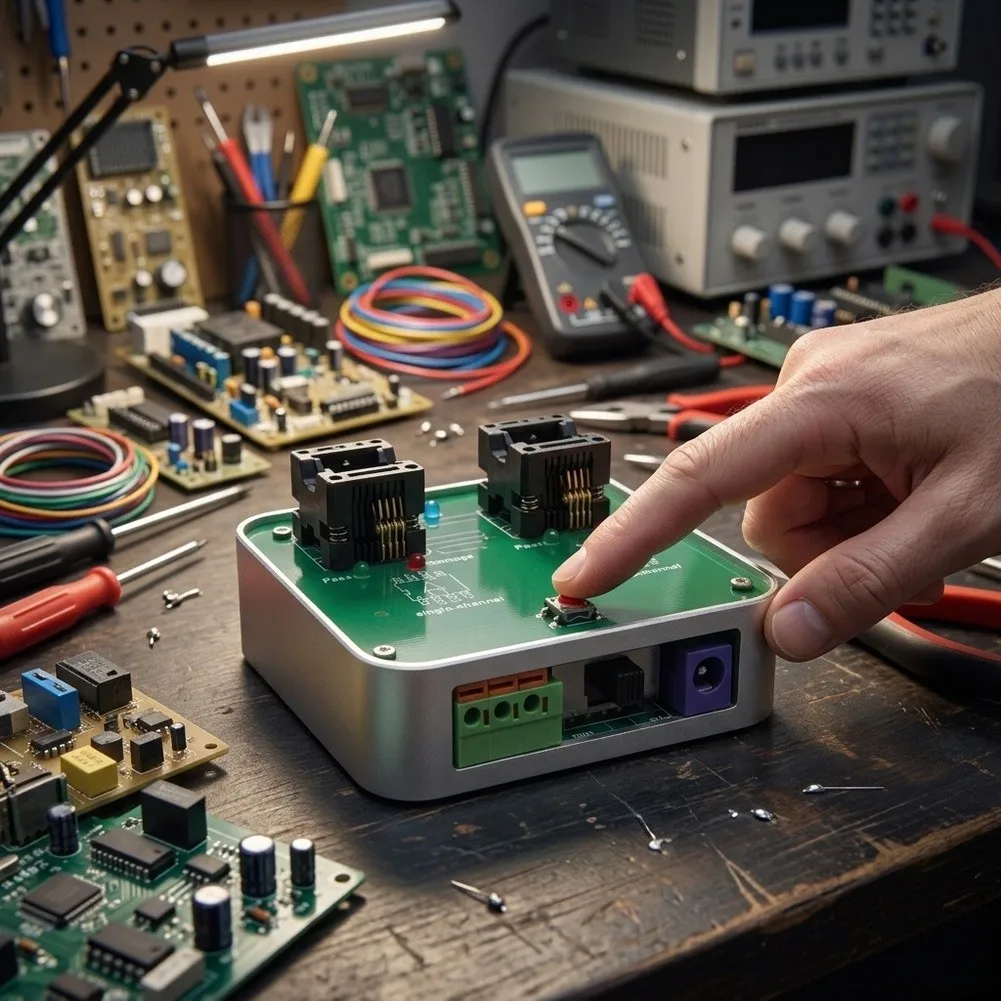 Dual‑Channel Operational Tester, 5.5V‑28V Wide Voltage OP‑AMP Test Analyzer Portable Electronic Circuit Debug Tool