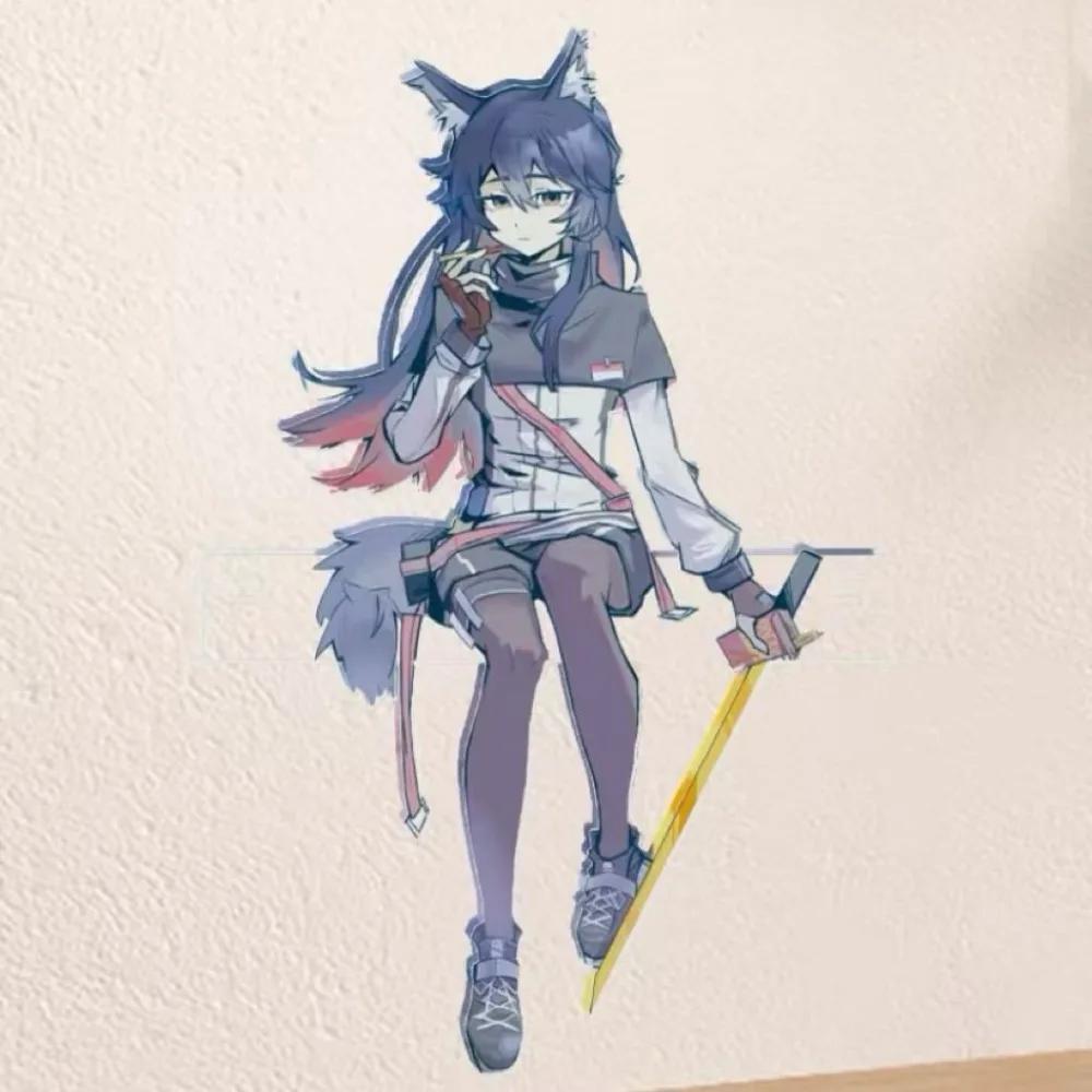 10CM Game Arknights Texas Peripheral Acrylic Standing Desktop Ornament Figurine Miniature Collection Gift Collection Keychian