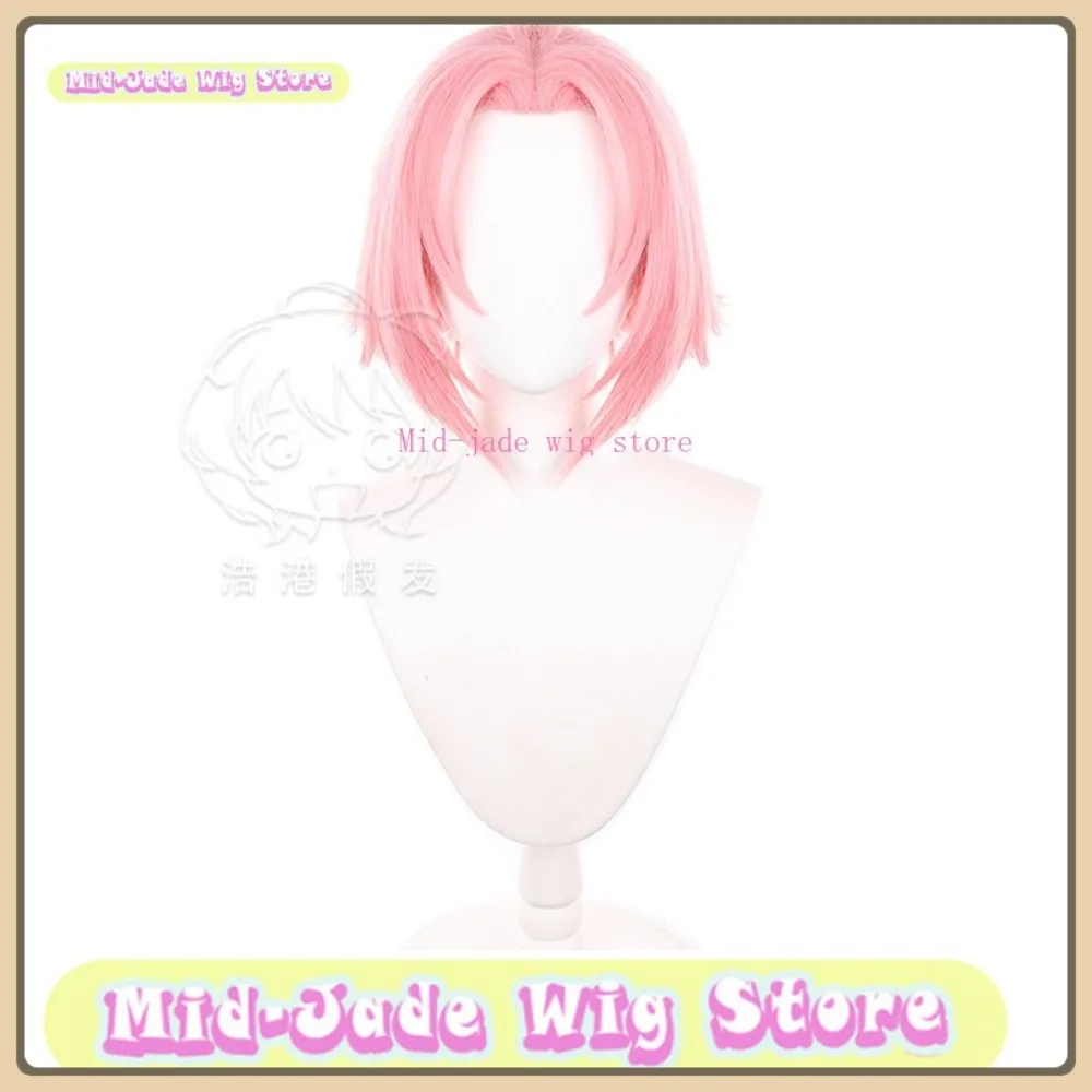 Mid-jade peruca loja sakura haruno cosplay peruca anime jogo rpg traje de halloween adereços cabelo sintético