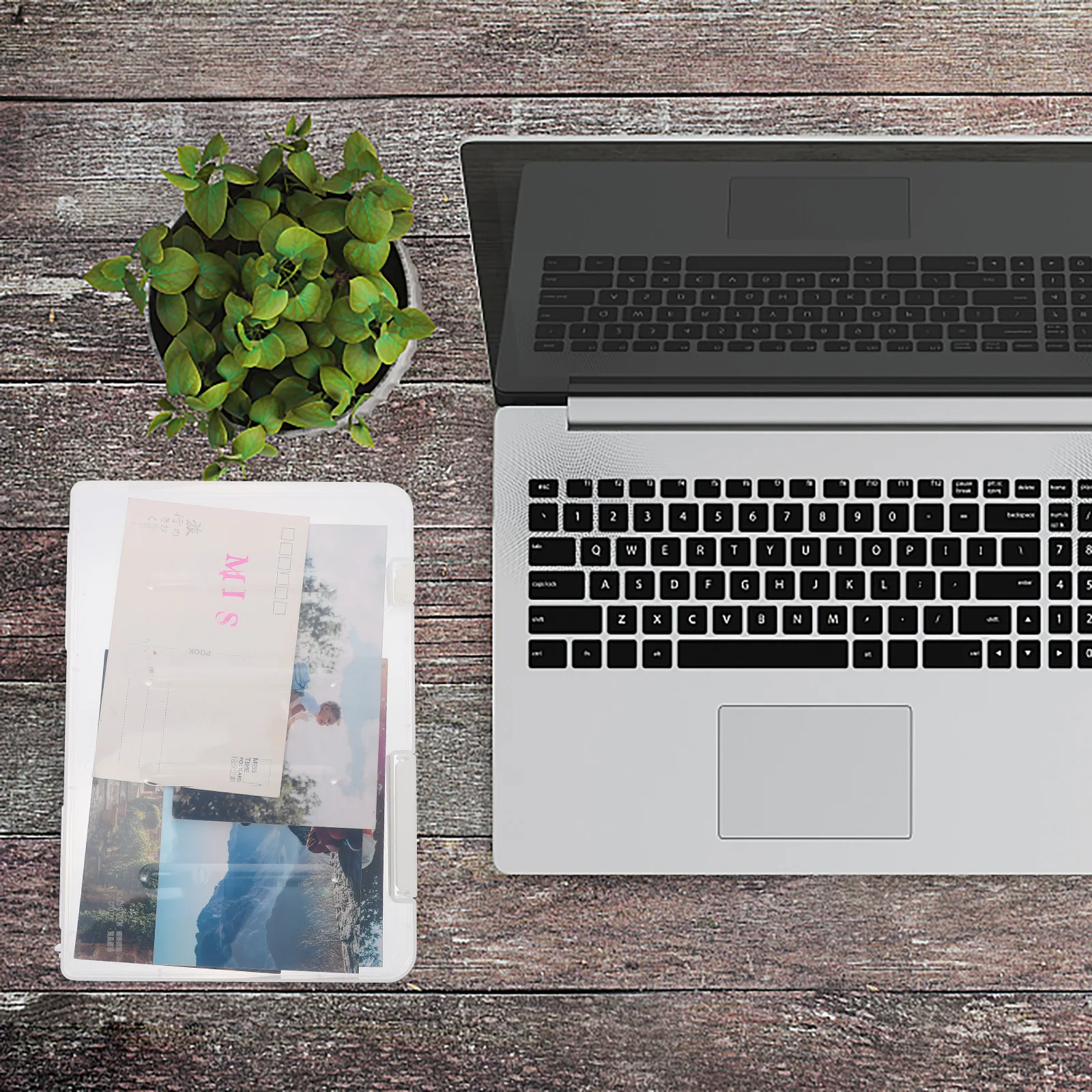 Folder Office Storage Box File Holder for Desk Desktop Plastic Organisers Receipt Organizer