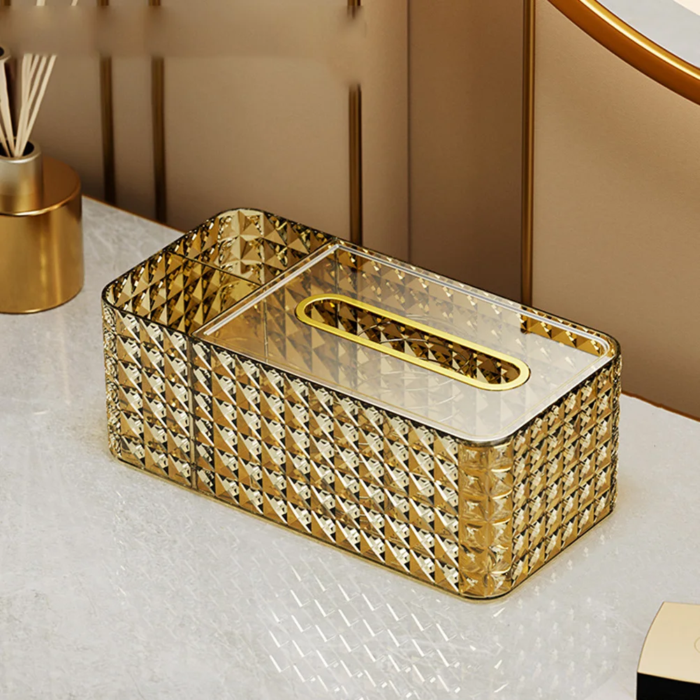 

Tissue Box Holder Paper Towel Dispenser Napkin Case Home Storage Edge Wide Mouth Spring Release Transparent Large