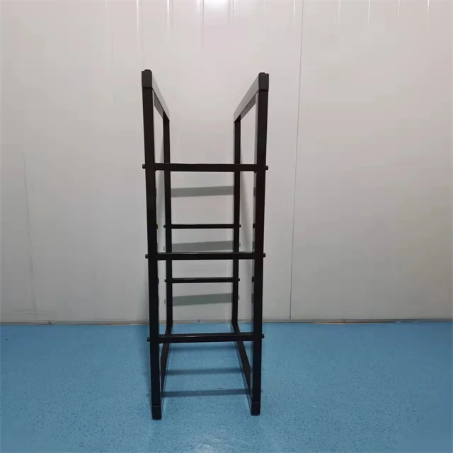 Indoor Fireplace Use Firewood Rack Metal Steel Storage Rack Adjustable Height