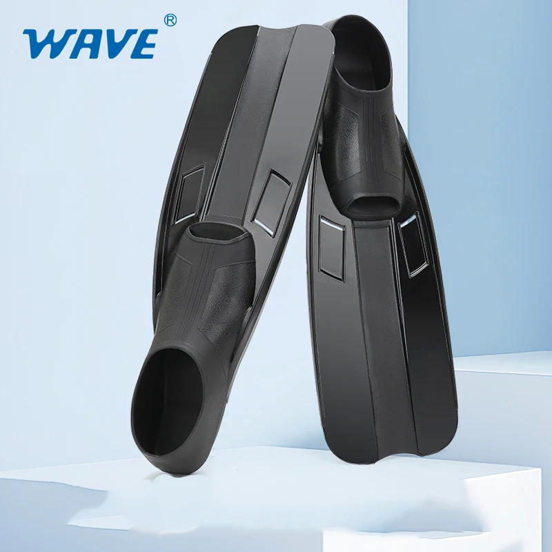 WAVE 2025 New Silicone Swimming Double Fins Flippers Professional Training Freestyle Breaststroke Swimming Fins Used For Diving