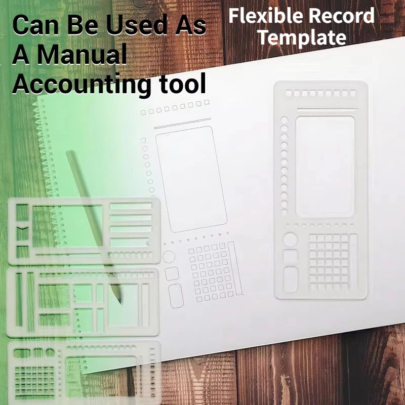 3pcs Flexible Record Template Multifunctional Handbook drawing flexibility Stencils Journal/Scrapbooking/Daily Planning Drafting