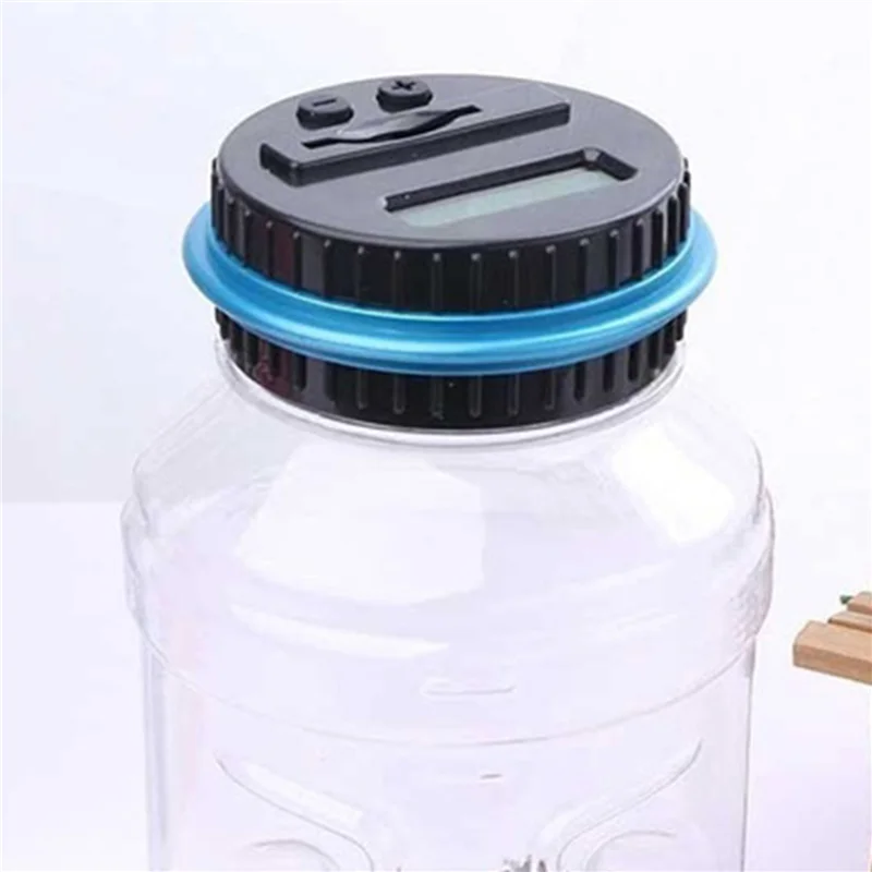 BNVN-3X Electronic Digital Coin Counter Automatic Money Counting Jar Saving Piggy Bank