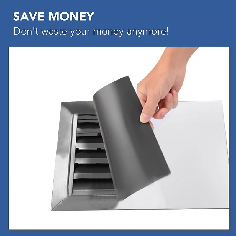 Capas de ventilação para Home Floor Standard, capas magnéticas de ventilação, 5,5 em X 12 polegadas, 8 pacotes