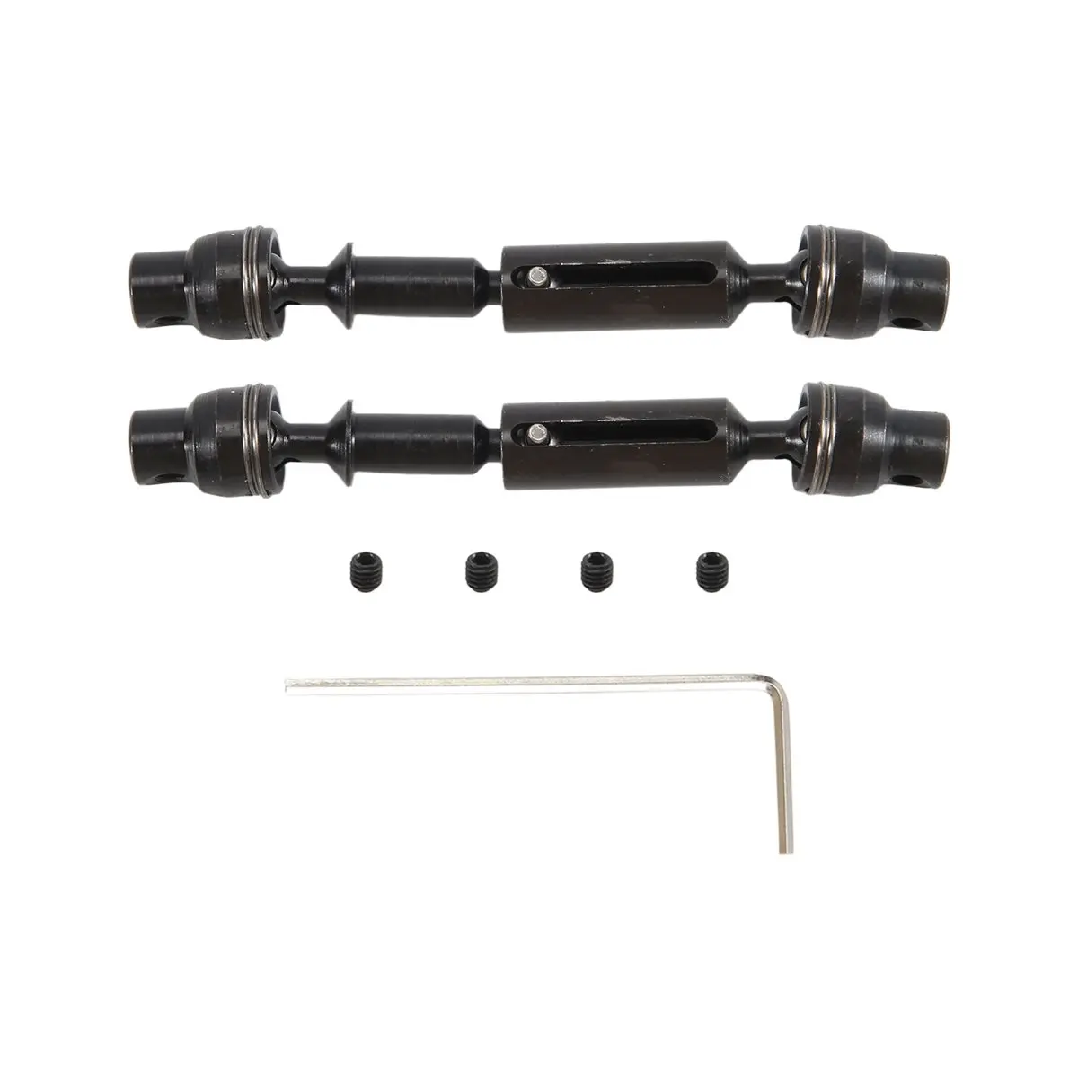 【CYBER MONDAY】2 Pcs Metal Front Rear Drive Shaft for D12 C14 C24 B16 B36 B24 MN D90 MN99S RC Car Spare Parts
