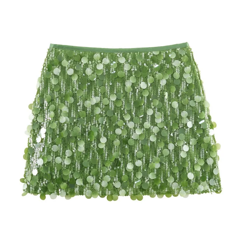 

Новинка зимы 2026: Женское короткое платье-миди А-силуэта в европейском стиле с металлической вышивкой, сексуальное мини-платье