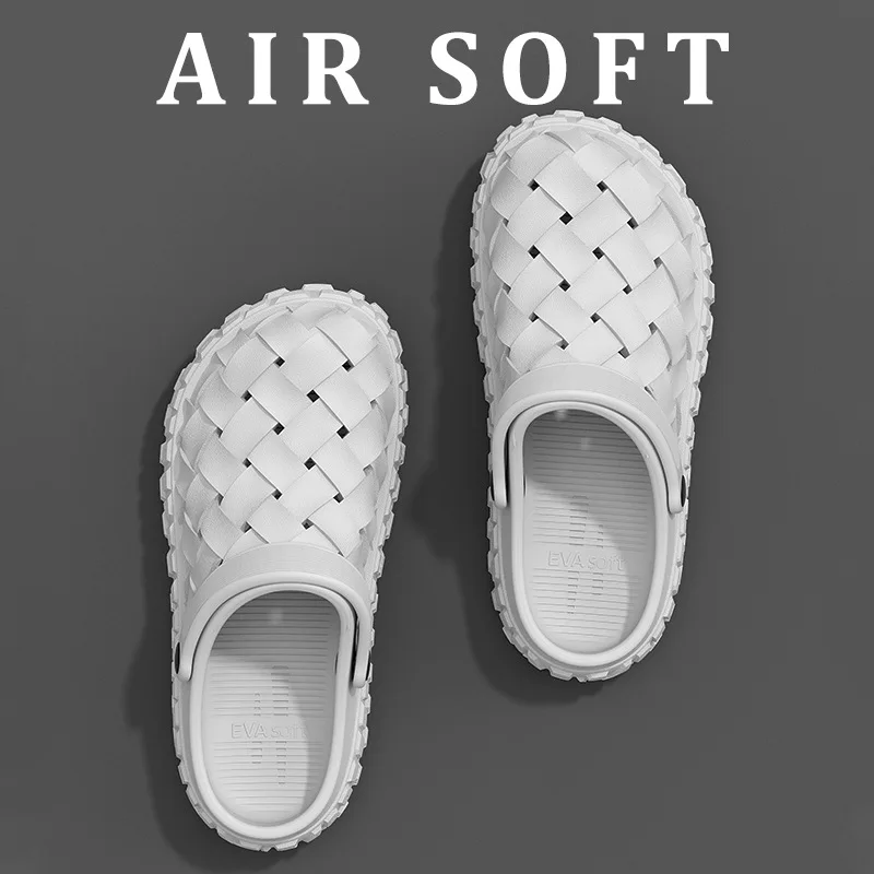 Summer soft-soled outer wear bag head non-slip and non-smelly men and women outdoor wear hole shoes beach sandals hole shoes