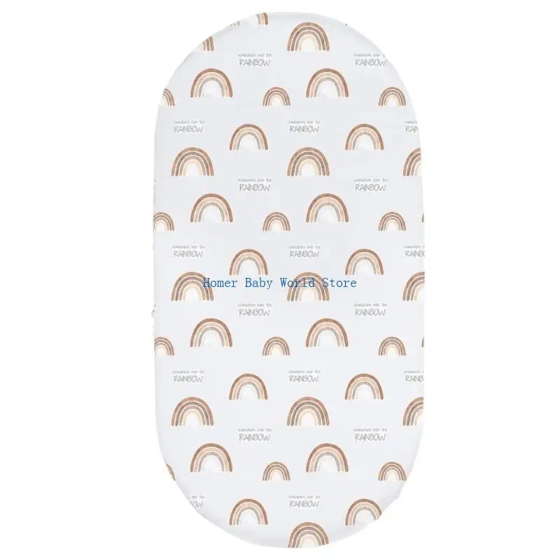 Sábana bajera ajustable B2QD, Sábana bajera algodón para cuna, almohadilla para cesta, sábanas ajustadas, funda protectora