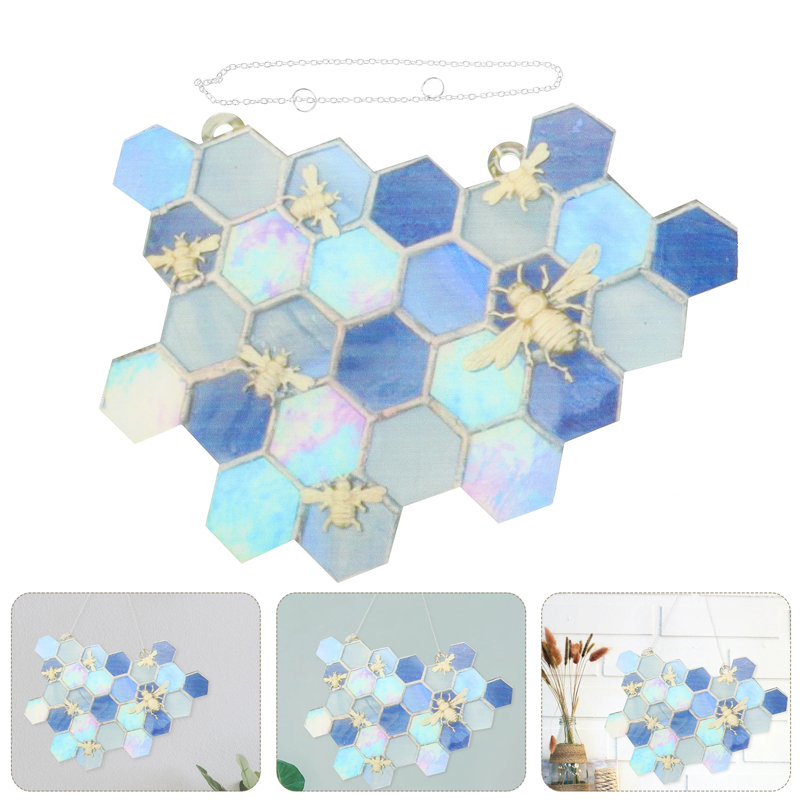 

1pc Honeycomb Hanging nament Colorful Party Decoration Door Window Pendant for Home Bedroom Living Room Festive Events