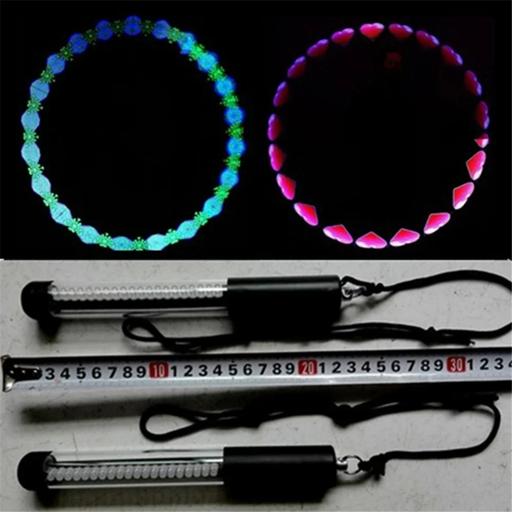 22 سنتيمتر Led بكسل الملونة Poi مصباح LED العروض القابلة للبرمجة العصي USB الرسم حفلة مرحلة عرض Nunchakus مع البرمجيات الحرة #1
