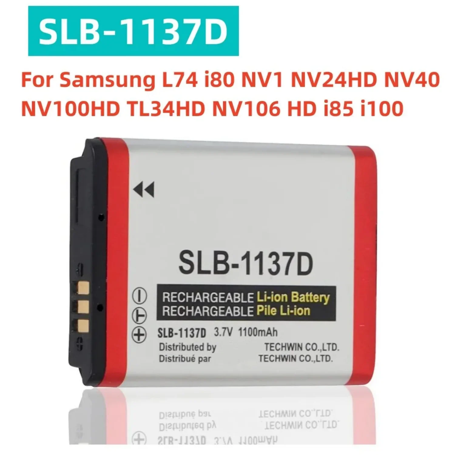 New SLB-1137D SLB 1137D SLB1137D Digital Camera Battery For SAMSUNG L74 i80 NV1 NV24HD NV40 NV100HD TL34HD NV106 HD i85 i100