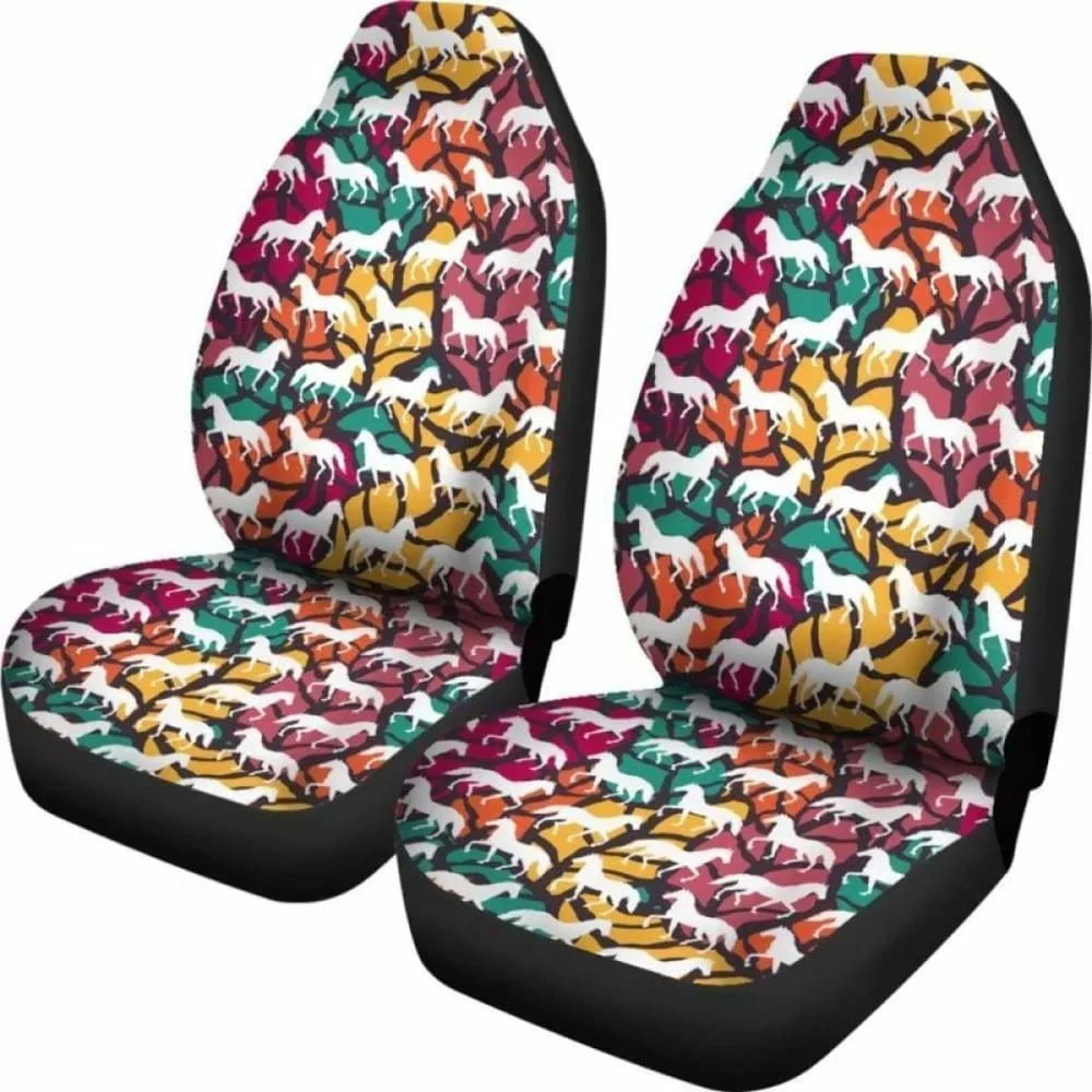 Horse Car Seat Covers 21 170804,Pack of 2 Universal Front Seat Protective Cover