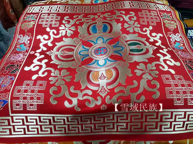 

Tibetan Style Temple Decoration Fabric New Pestle High-Grade for Tablecloth