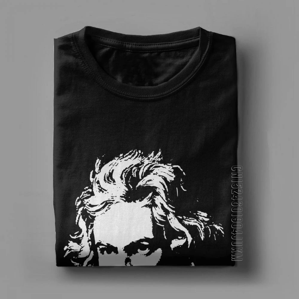 Men Beethoven Composer Music T Shirts Classical Orchestral Tops Crew Neck Adult Clothing Pure Cotton Tees Plus Size T Shirt