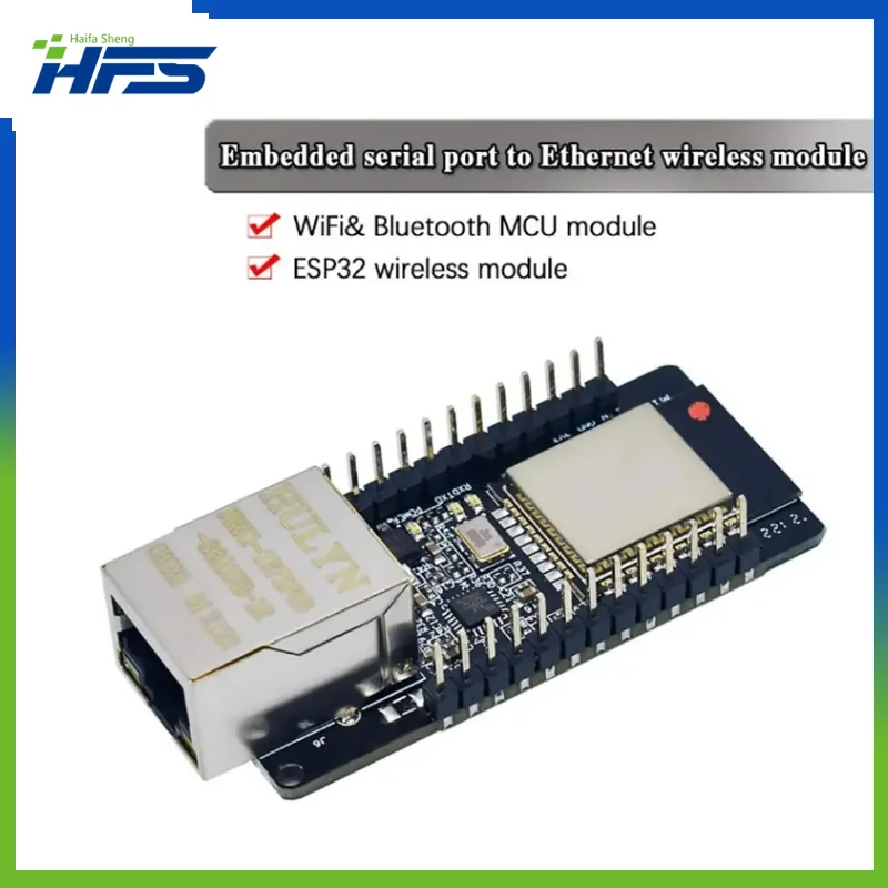 

WT32-ETH01 Embedded Serial Port Networking Ethernet Bluetooth-compatible WIFI Combo Gateway MCU ESP32 Wireless Module Board