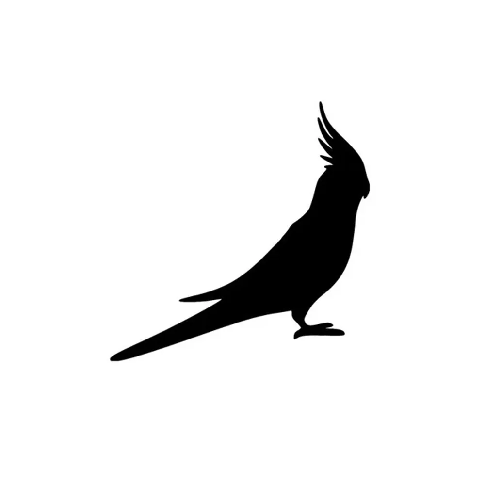 

Cartoon Cockatiel Parrot Bird Vinyl Decal, Cute Pet Sticker for SUV Truck Laptop, Waterproof Auto Exterior Decor