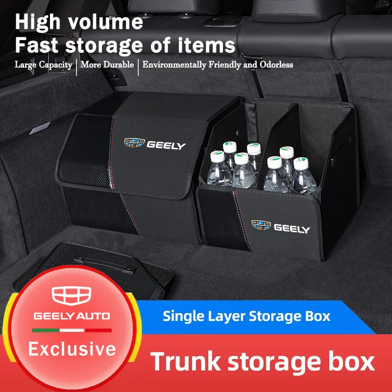 

Car Large Capacity Trunk Storage Box Folding Organized Bag For Geely Coolray Geometry C GX3 EC7 LC Panda CK Azkarra EC8 MK Boyue