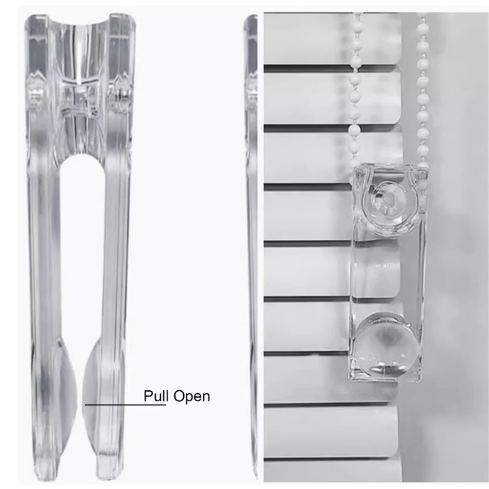 8pcs Blinds Accessories Cord Weight For Vertical Blind, Roller Blinds Window Shutter Clear Plastic Safety Handle For Blinds