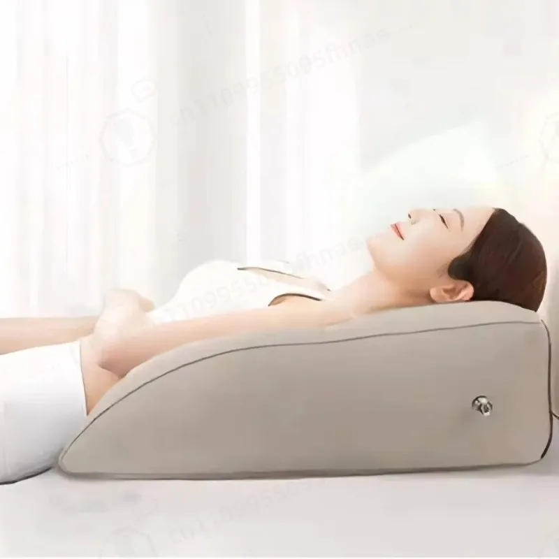 Inflatable Triangle Sitting Up Back Support Posture-saving Headboard Pillow Bed Wedge For Reading,resting,back Pain Recovery