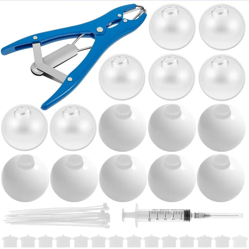 15Pcs DIY Stress Ball Kit, Blank Pressure Ball Skins with Expander Tool, Make Your Own Stress Toy for Adults Beginners