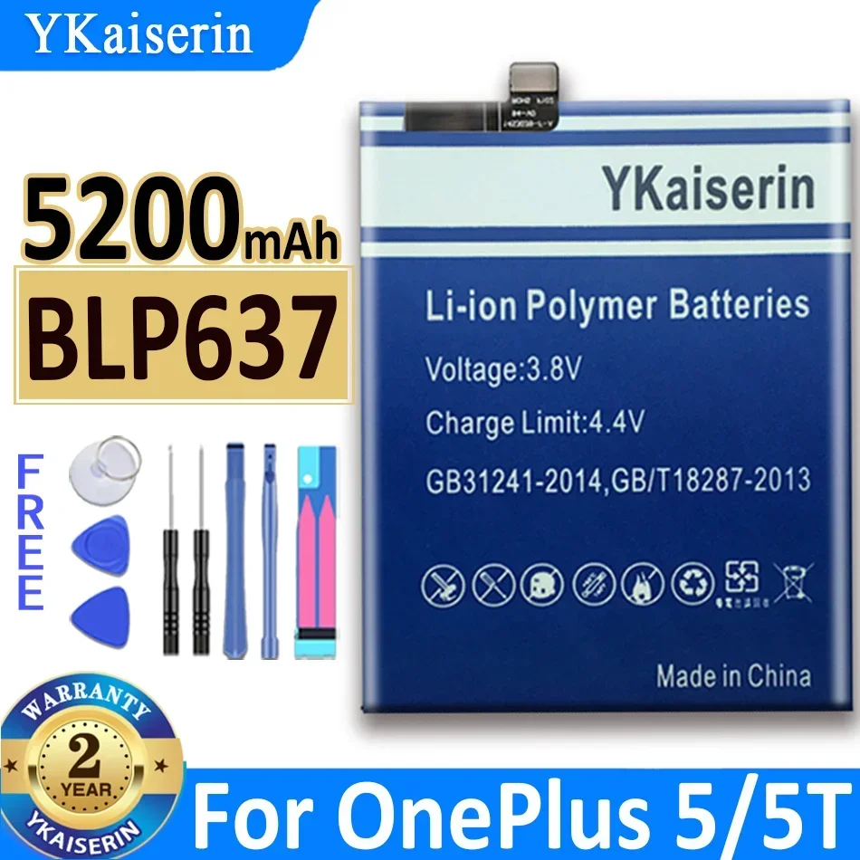 YKaiserin Battery BLP613 for OnePlus 3 OnePlus3 for OnePlus 1+  1 A0001 3 Three 3T 5/5T 6 2 6T/7 Bateria