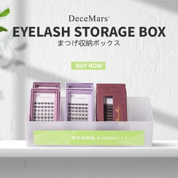 DeceMars plastic storage box for eyelash extension lashes receptacle lash case eyelash rigid case extension storage case