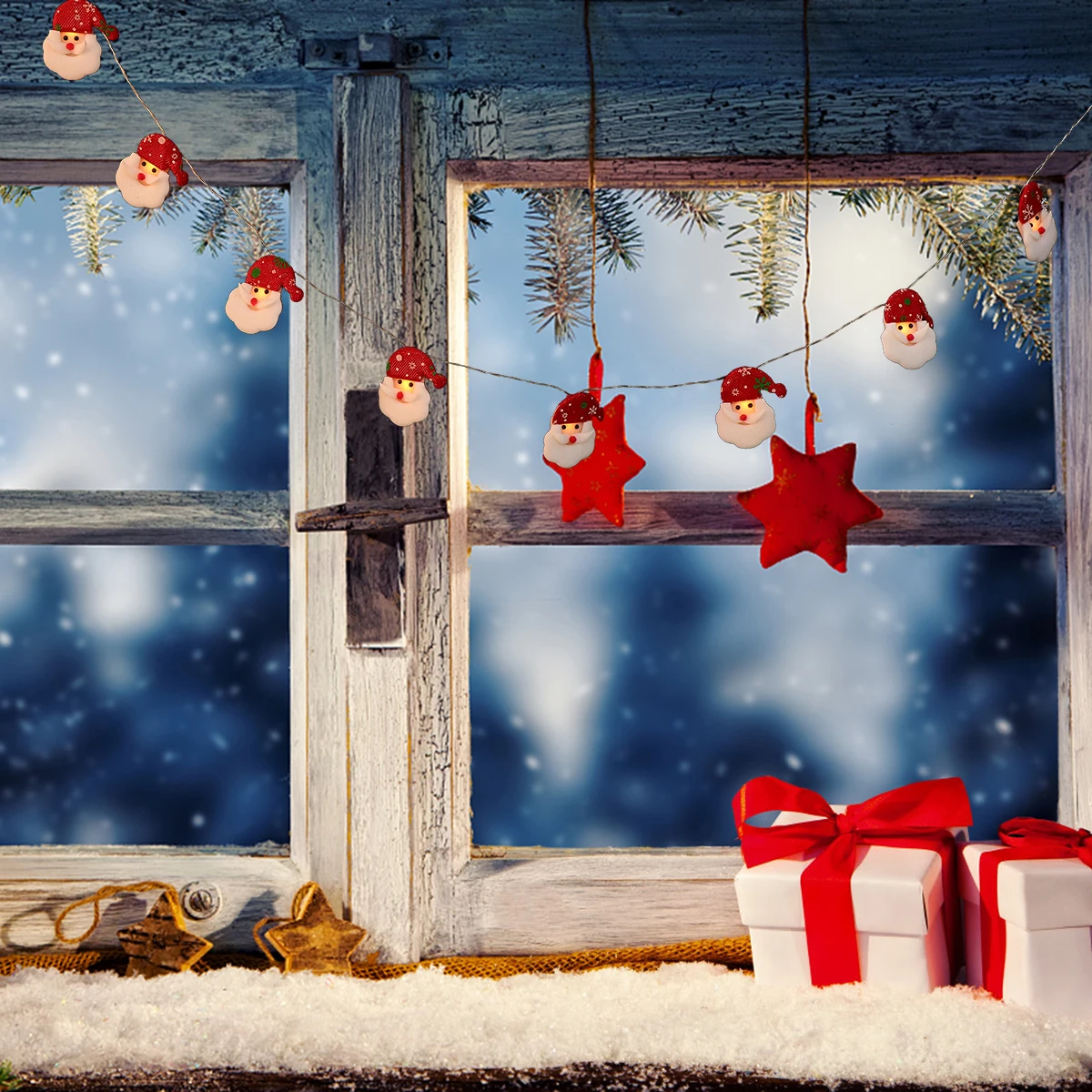 

Snowman String Lights Christmas Hanging Old Outdoor Decoration Party Decorations