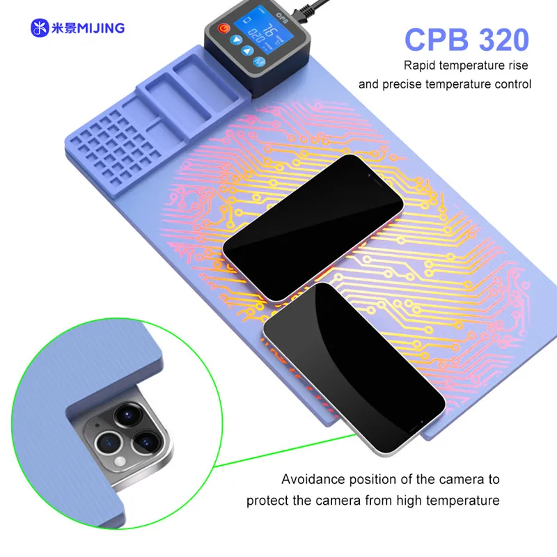 

MIJING CPB 320 300 LCD Heating Separating Platform For IP Tablet with Display Touch Screen Disassemble Replacement Repair Tools