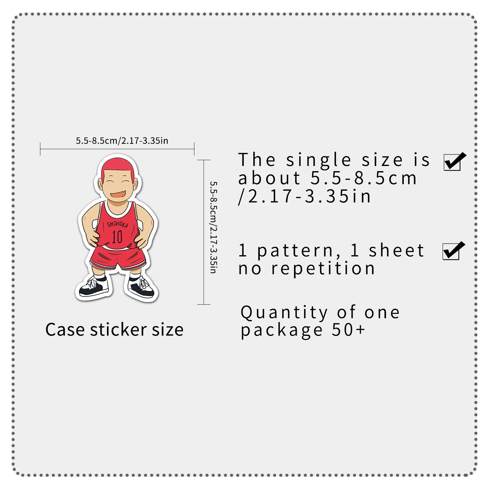 50pc Playing Basketball Series Cartoon Cute Graffiti Stickers Suitcase Laptop Guitar Skateboard Personalized Decoration Stickers