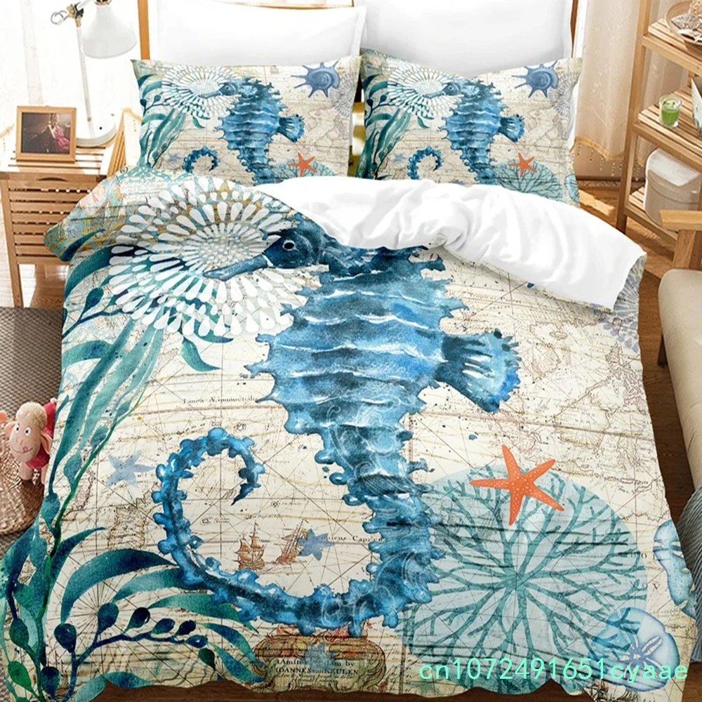 3D Print Undersea World Bed Li - Linen Duvet Cover review and price