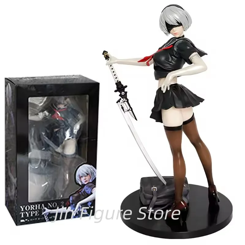 

Nier Automata Yorha 2B Action Figure 26cm Anime GK Statue Model Collectible Toy for Kids And Fans