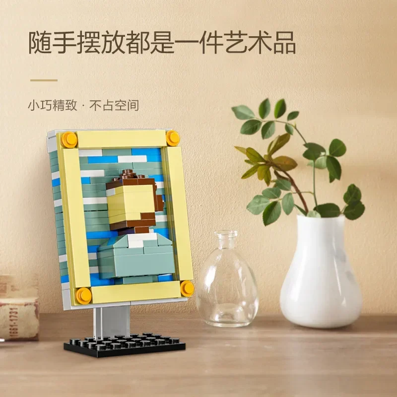 2023  world famous painting art combination to create children\'s educational exercise hands-on ability toy table decoration