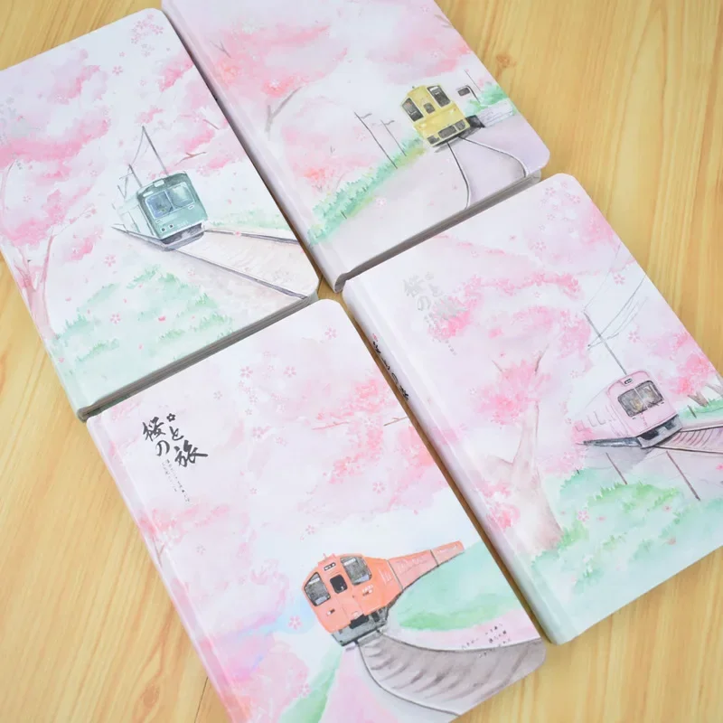 a5 sakura girl notebook Color inner page Planner diy Diary journal Stationery scool office supplies kawaii