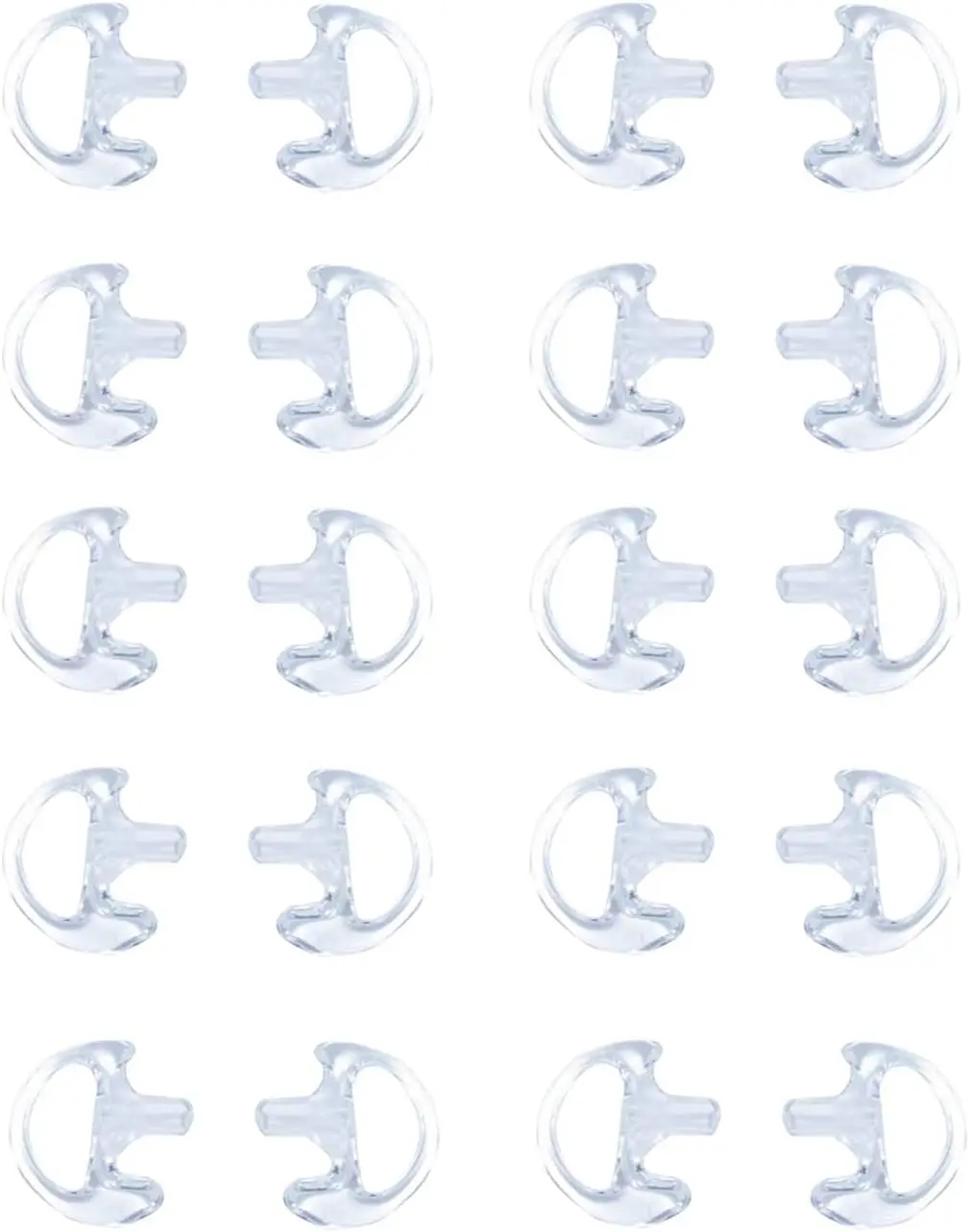 

Radio Replacement Earmold Earbud Soft Silicone Ear Buds Medium for Walkie Talkie Air Acoustic Earpiece Headset(Pack of 10 Pairs)