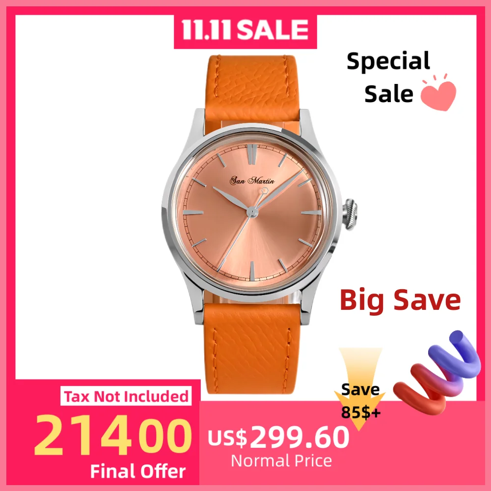 

San Martin 38mm Automatic Watch For Men Mechanical Watches Wrist Self Winding PT5000 SW200 Sunray Sapphire 5Bar Relogio SN0101A