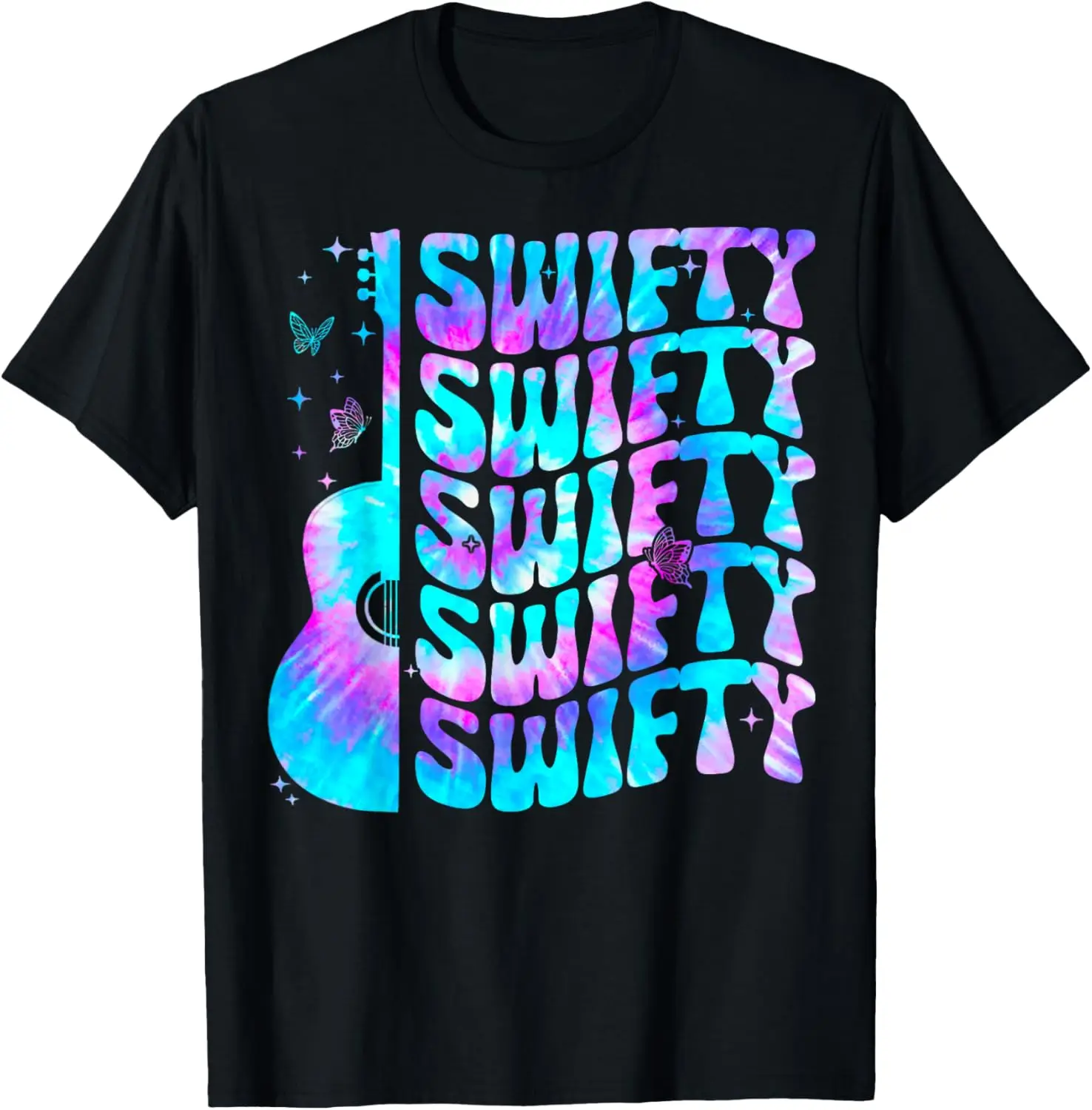 

Girl Retro Swifty First Name Personalized Groovy Birthday T-Shirt