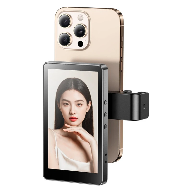 

5 inch high definition screen projector selfie display live camera rear camera magnetic wireless same screen device