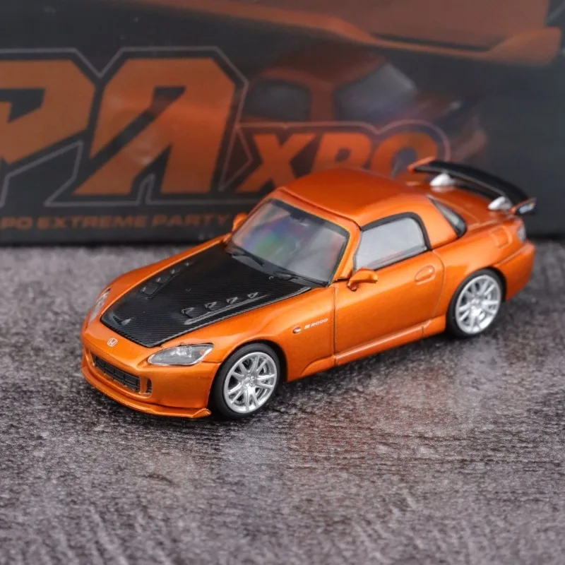 موتور هيليكس دييكاست 1/64 مقياس هوندا S2000 موجين سيارة رياضية نموذج سبيكة هوندا S2000 موغن سباق المركبات نموذج تعديل