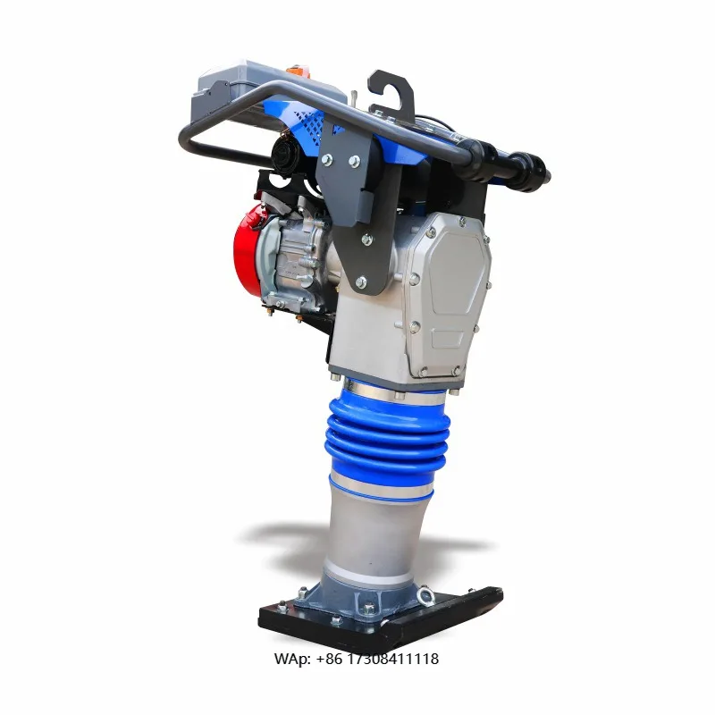 Motorized Tamping Rammer Rm80A Vibrating Tamper Jumping Jack Compactor 20kN Impact Force 380V Power for