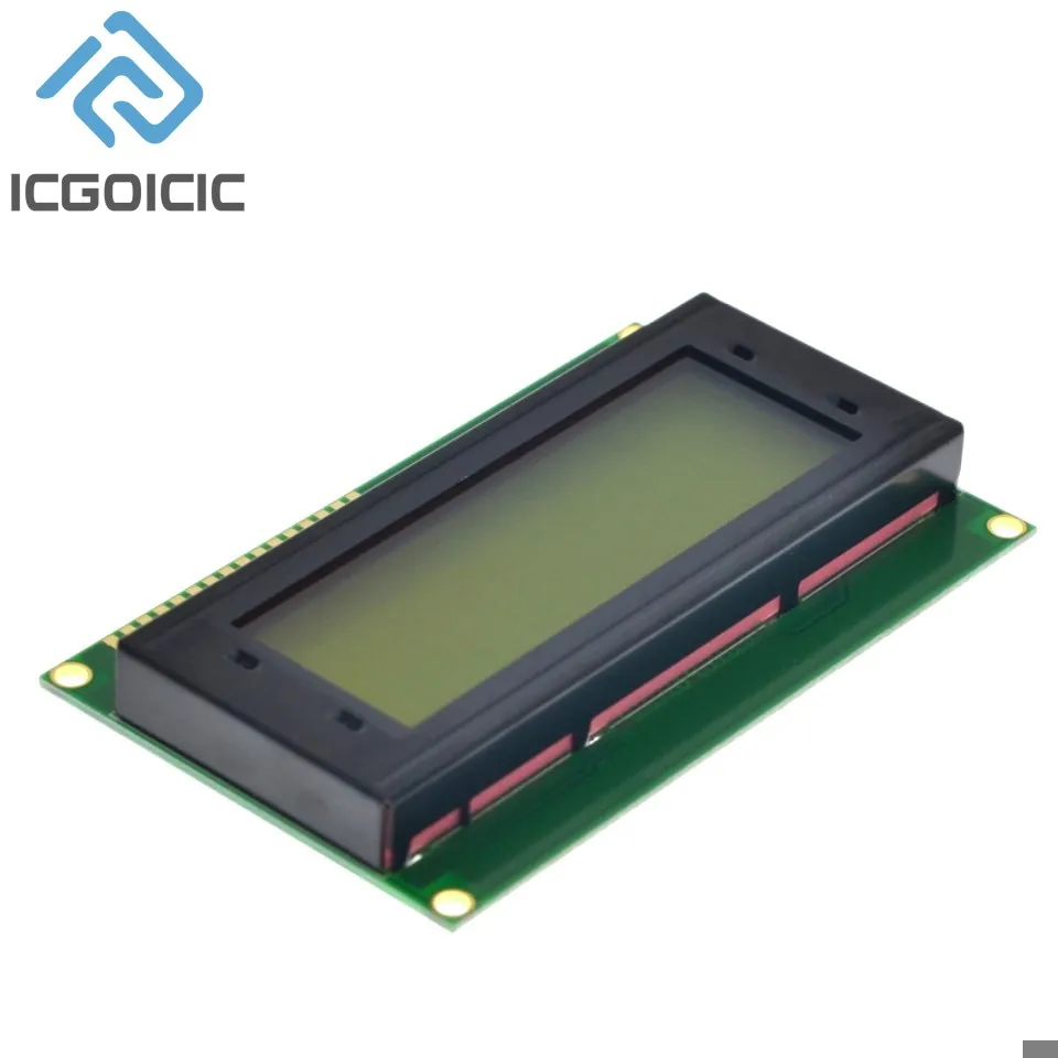 2004A LCD2004 Синий/Желто-Зеленый Экран — Интерфейс I2C, 3,3 В/5 В для Arduino