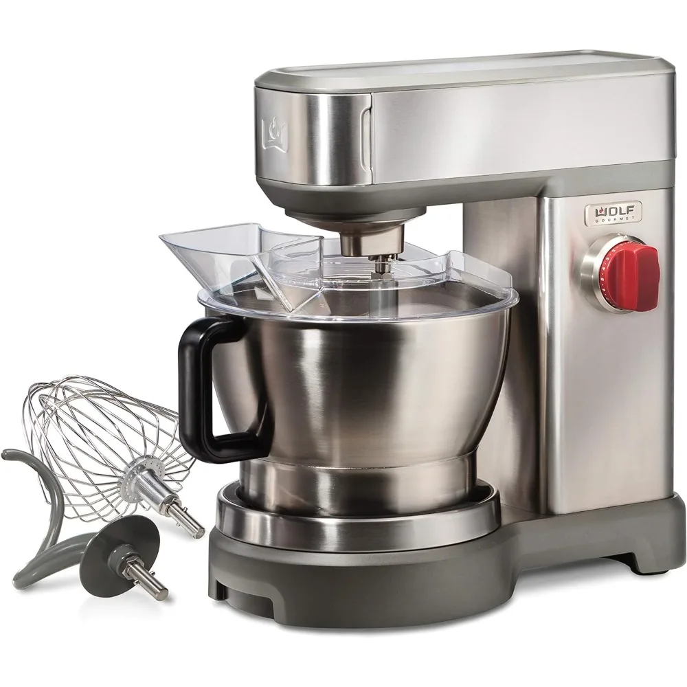 

High-Performance Stand Mixer, 7 qrt, with Flat Beater, Dough Hook and Whisk, Brushed Stainless Steel (WGSM100S)