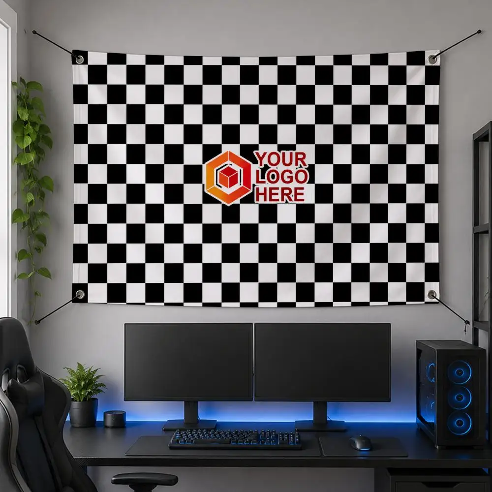 Racing H-Hoonigan Drift Motorsport Car Art Flags Flag Banner for Bedroom Dorm Party Home Living Room Game Room Gift