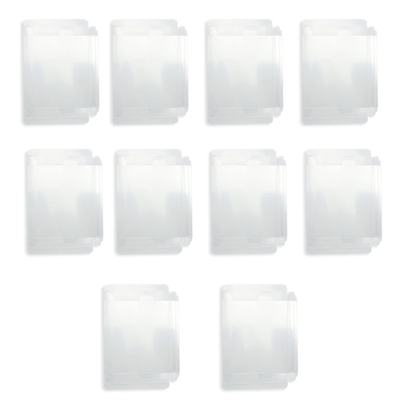 

10PCS Video Game Cartridge Protectors Cover for NES Game Dust-resistant Clear PET Cartridge Display Storage Case Sleeve