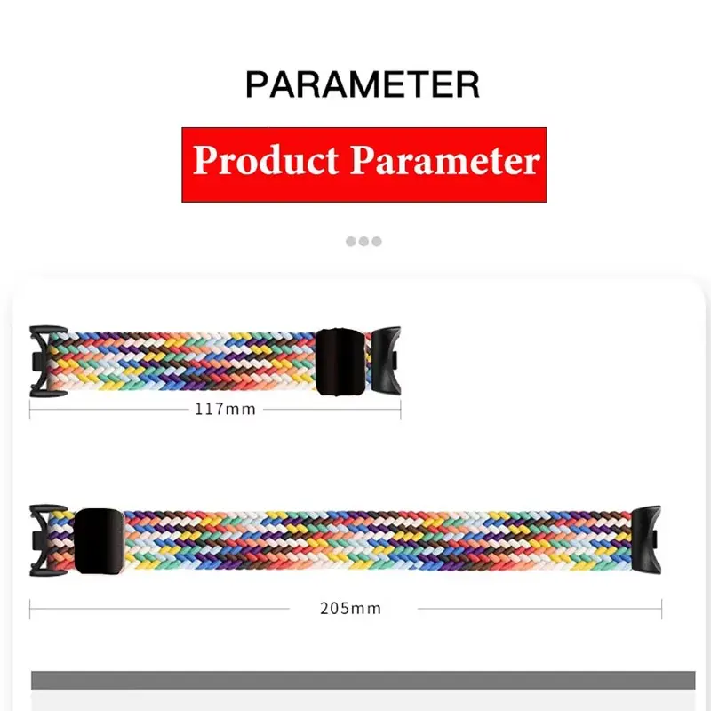 ينسج النايلون حلقة حزام ل Xiaomi Mi الفرقة 10 المغناطيسي سوار الرياضة حزام الساعات ل Xiaomi حزام (استيك) ساعة 9 8 10 Smartwatch التبعي