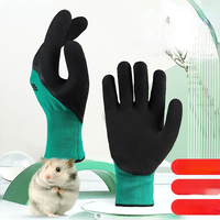 1Pair Winter Waterproof Work Safety Thermal Gloves Anti-Skidding Latex Rubber Garden Gloves For Worker Builder Hands Protection