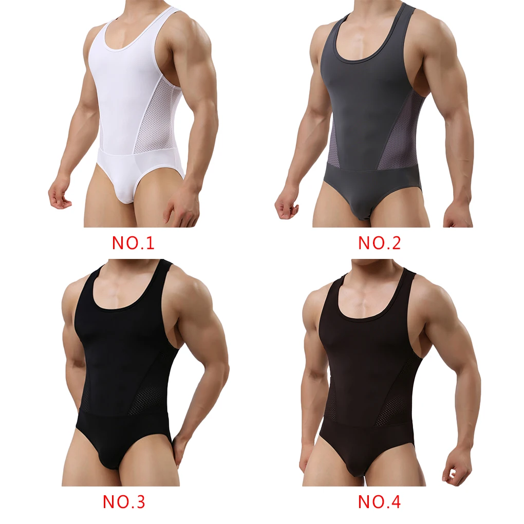 Men Fitness Bodybuilding Bodysuit Slimming Body Shaper Underwear Shapewear